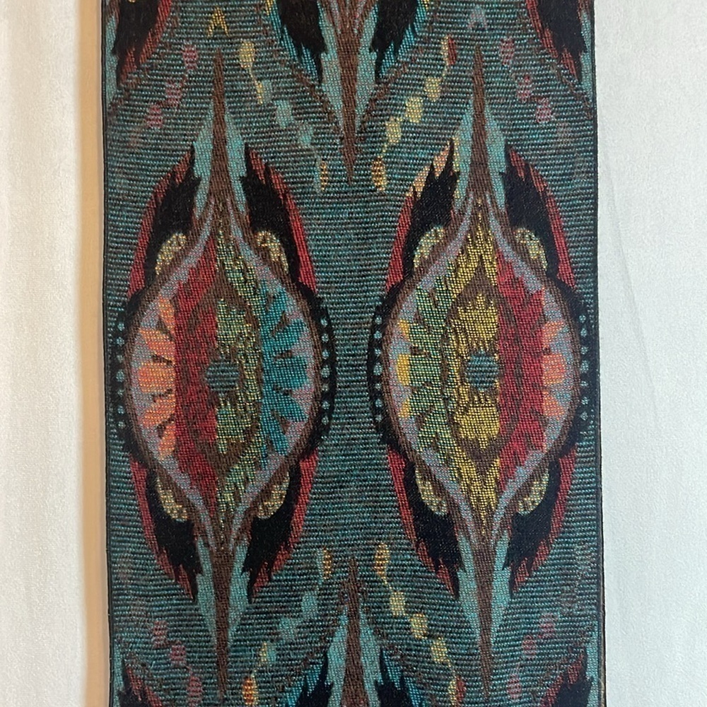 100% Cashmere Scarf Boho Art to Wear Length 78” Width 12.5” EUC - Picture 2 of 8